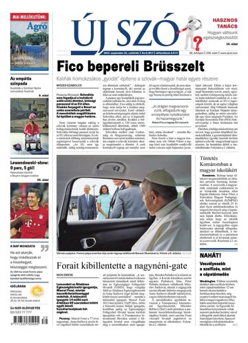 Obálka e-magazínu Új Szó 24.9.2015
