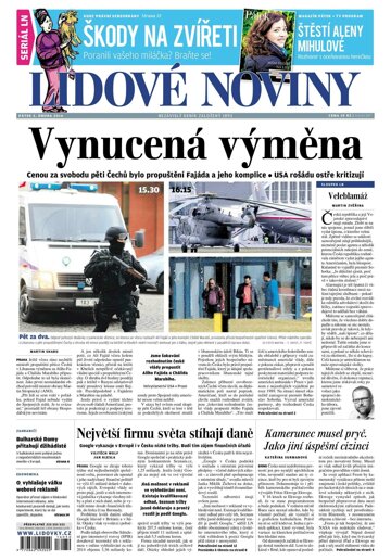 Obálka e-magazínu Lidové noviny 5.2.2016