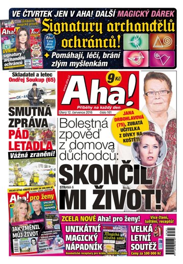 Obálka e-magazínu AHA! 12.7.2016