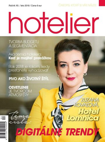 Obálka e-magazínu Hotelier leto 2018
