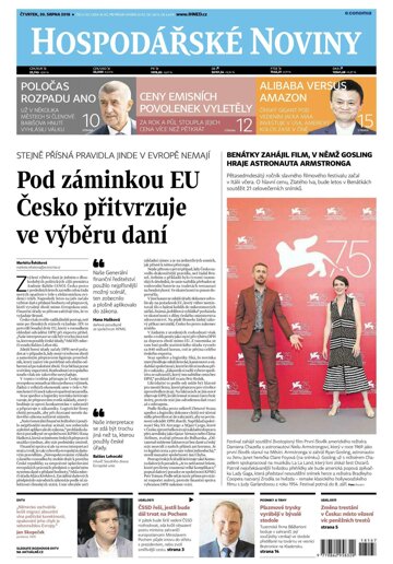 Obálka e-magazínu Hospodářské noviny 167 - 30.8.2018