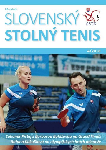 Obálka e-magazínu Slovenský stolný tenis 4/2018