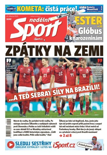 Obálka e-magazínu Nedělní Sport 24.3.2019