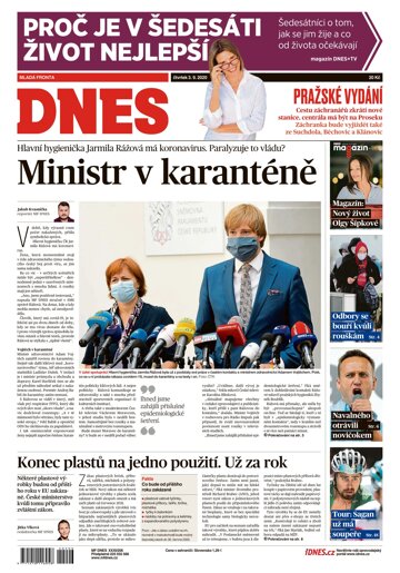 Obálka e-magazínu MF Dnes 3.9.2020