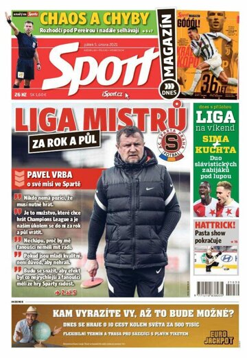 Obálka e-magazínu Sport 5.2.2021