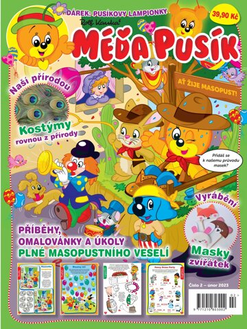 Obálka e-magazínu Méďa Pusík 2/2023