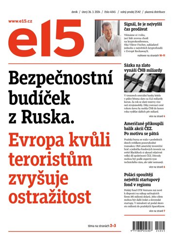 Obálka e-magazínu E15 26.3.2024