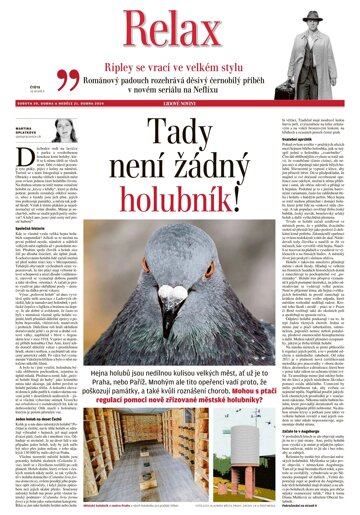 Obálka e-magazínu LN+ Čechy - 20.4.2024