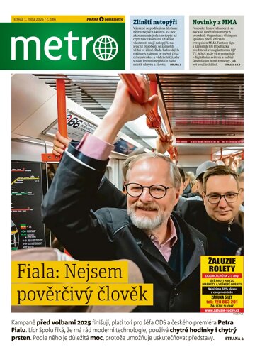 Obálka e-magazínu deník METRO 1.10.2025