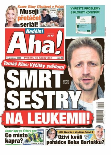 Obálka e-magazínu Nedělní AHA! 14.12.2025