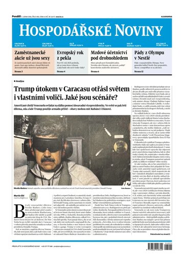 Obálka e-magazínu Hospodářské noviny 005 - 5.1.2026