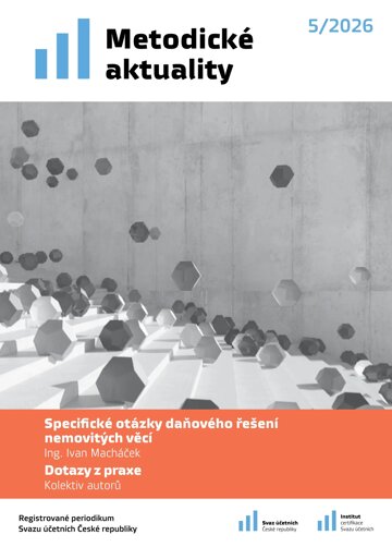 Obálka e-magazínu Metodické aktuality Svazu účetních 5/2026
