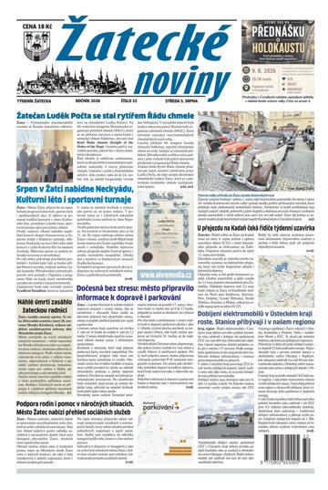 Obálka e-magazínu Žatecké noviny 32/2026