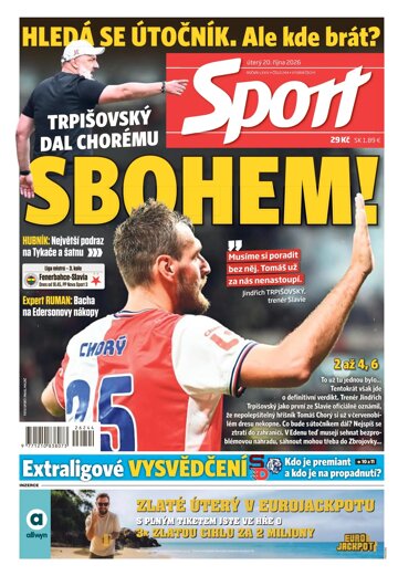 Obálka e-magazínu Sport 20.10.2026
