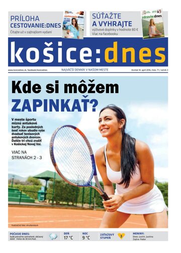 Obálka e-magazínu košice:dnes 14.4.2016