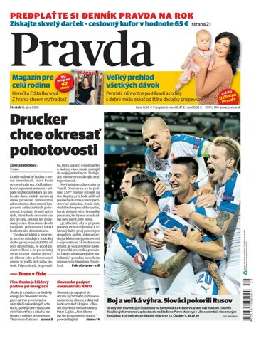 Obálka e-magazínu Pravda 16. 6. 2016