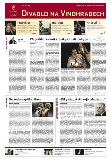 Obálka e-magazínu Hospodářské noviny - příloha 178 - 14.9.2017 příloha Divadlo na Vinohradech