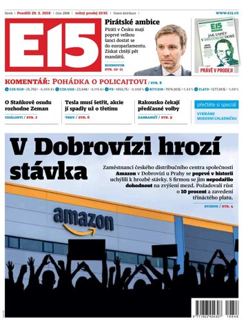 Obálka e-magazínu E15 20.5.2019