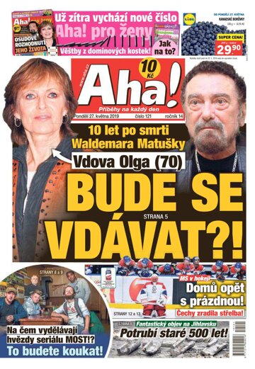 Obálka e-magazínu AHA! 27.5.2019