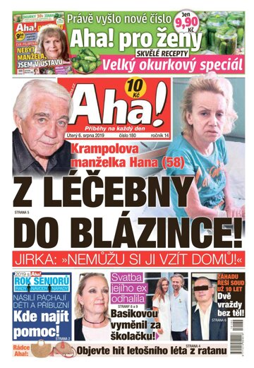 Obálka e-magazínu AHA! 6.8.2019