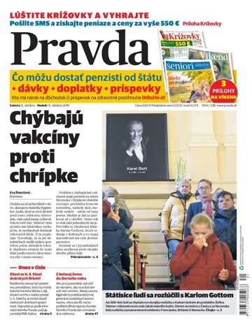 Obálka e-magazínu Pravda 12. 10. 2019