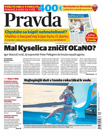 Obálka e-magazínu Pravda 29. 7. 2020