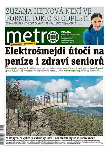 Obálka e-magazínu deník METRO 16.7.2021