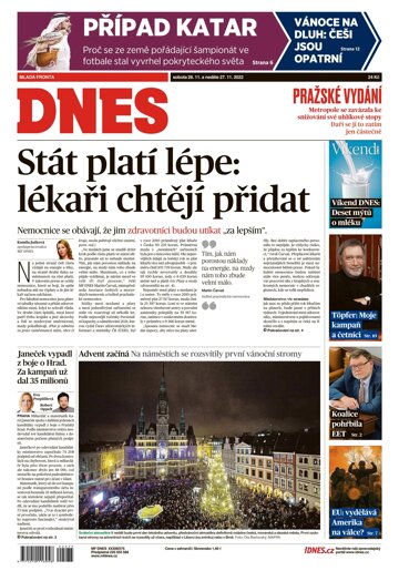 Obálka e-magazínu MF Dnes 26.11.2022