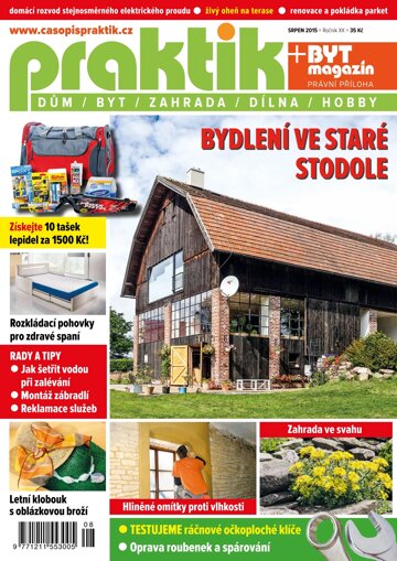 Obálka e-magazínu PRAKTIK & příloha Byt magazín 8/2015