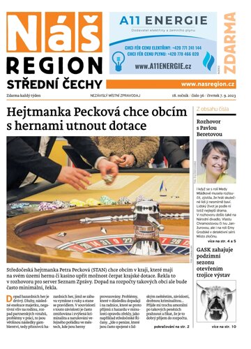 Obálka e-magazínu Náš Region - Střední Čechy 36/2023