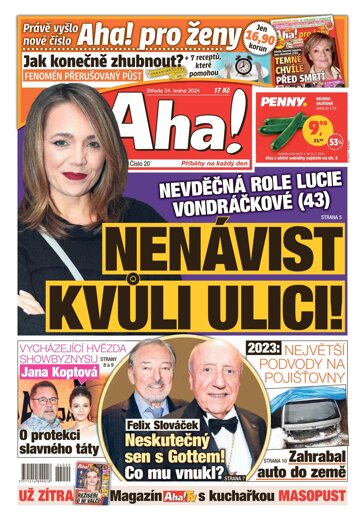 Obálka e-magazínu AHA! 24.1.2024