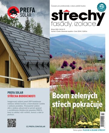 Obálka e-magazínu Střechy, Fasády, Izolace 3/2024