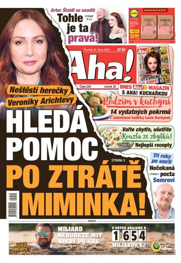 Obálka e-magazínu AHA! 16.10.2025