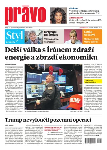 Obálka e-magazínu Deník Právo 3.3.2026