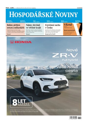 Obálka e-magazínu Hospodářské noviny 156 - 14.8.2026