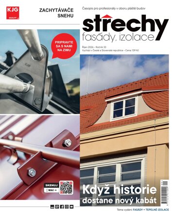Obálka e-magazínu Střechy, Fasády, Izolace 9/2026