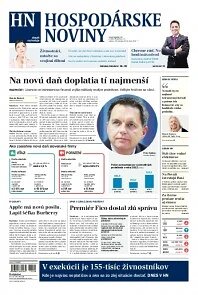 Obálka e-magazínu Hospodárske noviny 16.10.2013