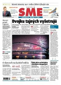 Obálka e-magazínu SME 2.1.2014