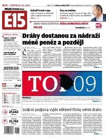 Obálka e-magazínu E15 16.10.2014