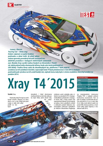 Obálka e-magazínu RC cars 04/2015 Xray T42015