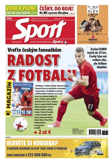 Obálka e-magazínu Sport 16.6.2017