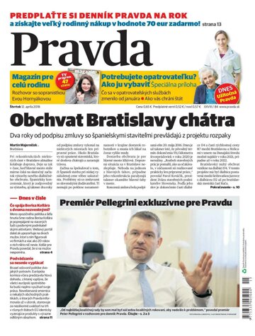 Obálka e-magazínu Pravda 12.4.2018