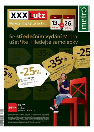 Obálka e-magazínu deník METRO 13.5.2019