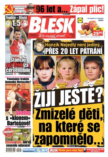 Obálka e-magazínu Blesk 22.7.2019