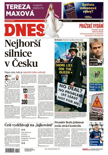 Obálka e-magazínu MF Dnes 5.9.2019