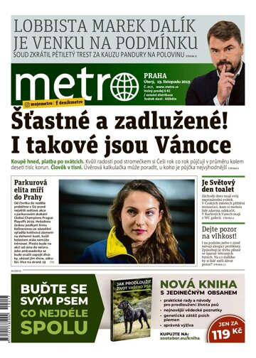 Obálka e-magazínu deník METRO 19.11.2019