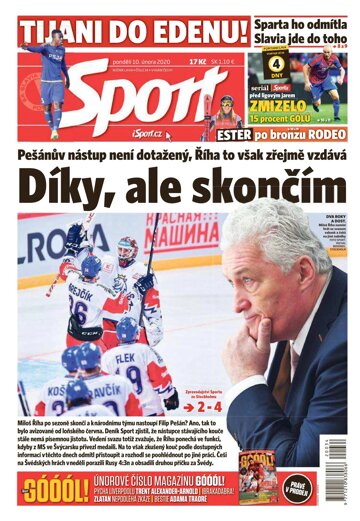 Obálka e-magazínu Sport 10.2.2020