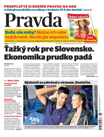 Obálka e-magazínu Pravda 24. 6. 2020