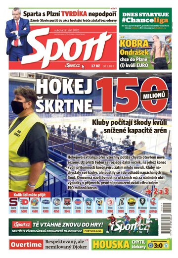 Obálka e-magazínu Sport 12.9.2020