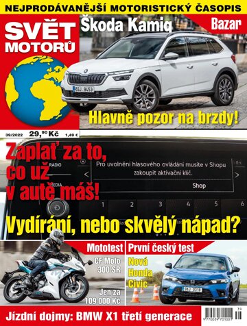 Obálka e-magazínu Svět motorů 39/2022